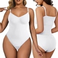 thumbnail image 3 of Womens Underwear Tops I Stick Abdominal Compression Seamless Body Shaping Support Vest Female Postpartum Body Shaping Enhanced Adult Female Clothes White Size 3XL, 3 of 7