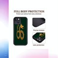 thumbnail image 3 of Intricate Golden Dragon Design iPhone 15 Case - Lightweight Yellowing Resistant Dark Green Background Black Border Perfect Fit for Camera & Flash, 3 of 6