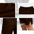 thumbnail image 6 of Aimik Men's Gym Athletic Shorts Side Zipper Pocket Contrast Drawstring Quick-Dry Summer Shorts for Workout Running Sports, 6 of 6