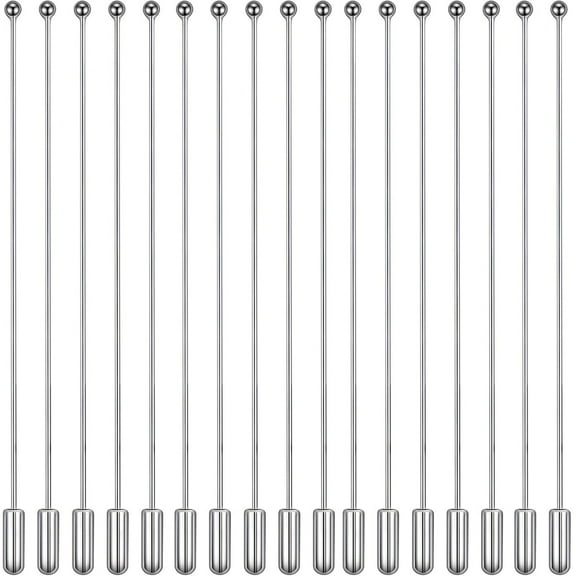 20pcs 97 mm Copper Brooch Stick Pins Ball Stick Pins Long Needle Eye Lapel Scarf Hat Safety Pins Jewelry Findings for Women DIY Shawls Sewing Wedding Decoration, White Golden