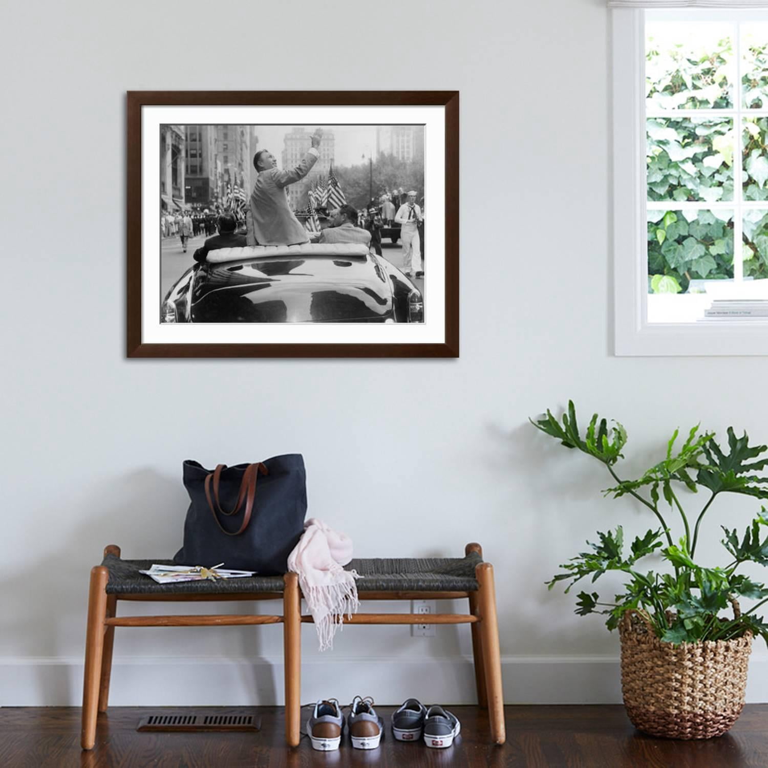 Art.com Ben Hogan Honored in a Ticker-Tape Parade in New York City Photo, Brown Frame Wall Art, 40" x 32"