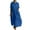 Blue, variant on Cotton Linen Shirt Dress for Women Short Sleeve Button down Flowy Pleated Front Lapel Casual Maxi Dress