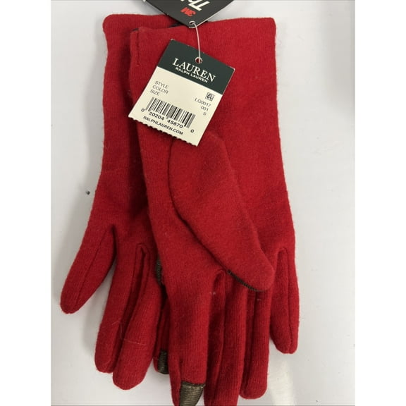 Ralph Lauren Modern Hand Crafted Gloves (Red, S)