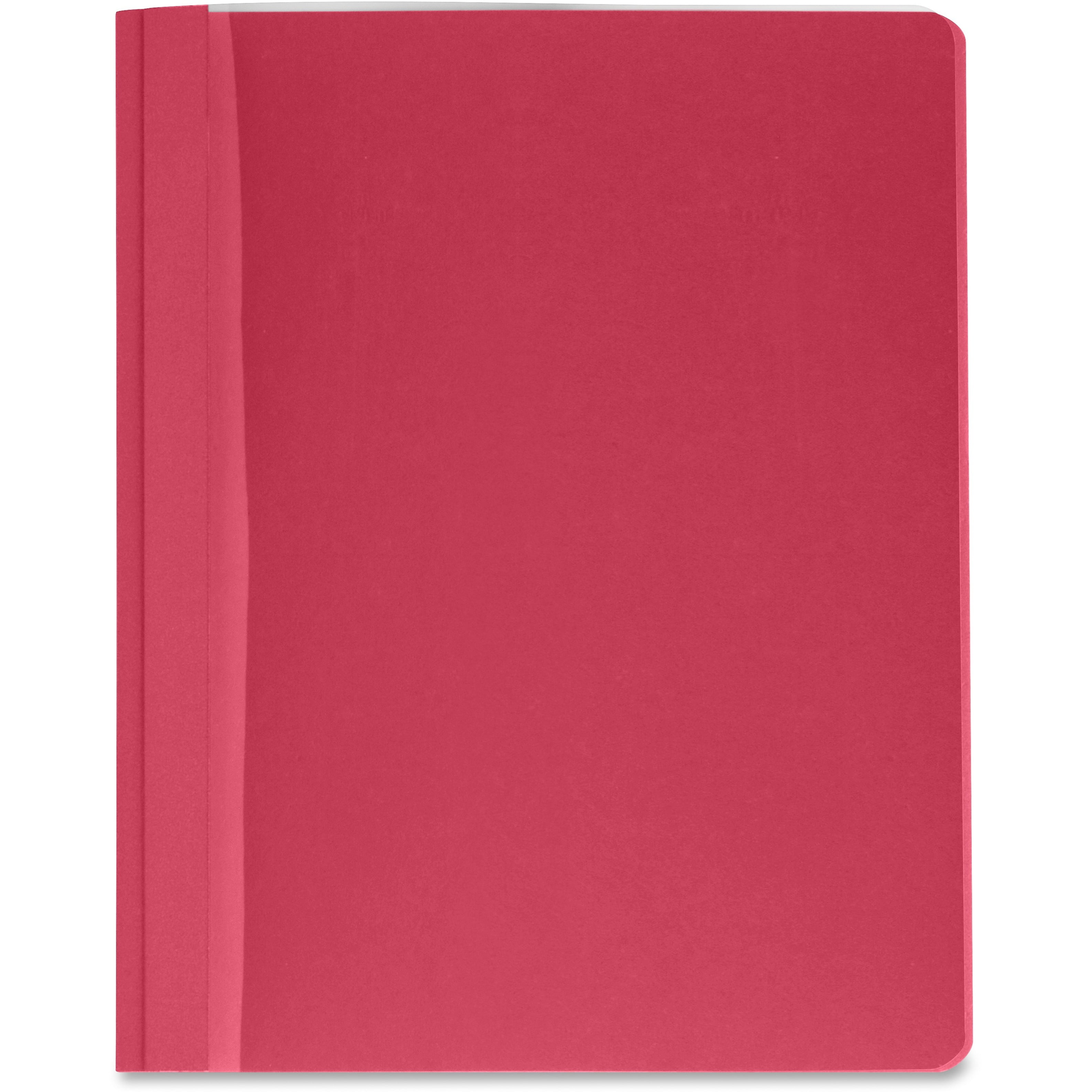 Business Source, BSN78523, Clear Front Report Covers, 25 / Box, Red