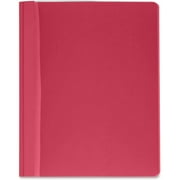 Business Source Letter Report Cover - 8 1/2" x 11" - 100 Sheet Capacity - 3 x Prong Fastener(s) - Red - 25 / Box | Bundle of 5