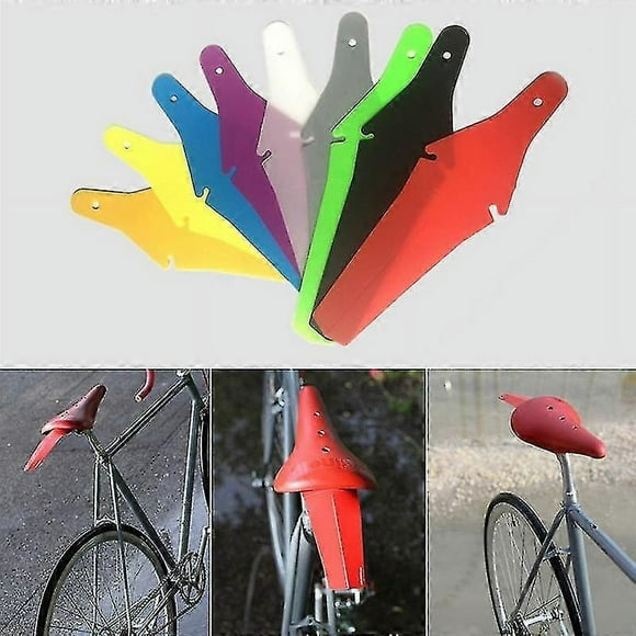 Bicycle Mudguard Bike Seat Fender Road Mtb Saddle Mudguard Ass Wings Removable Fenders Mtb Mountain Bike Bicycle Accessories Gray
