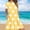 Yellow, variant on Women's Summer Casual Short Sleeve T Shirt Dress Tiered Mini Dresses With Pockets