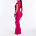 thumbnail image 3 of RDKTPXZ Women's Mock Neck Cap Sleeve Bodycon Maxi Dress, Elegant Formal Party Dress, 3 of 6