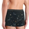 thumbnail image 4 of Men's Boxer Briefs, Milky Way Sun Constellation Deer Soft Comfy Mens Underwear Boxer Briefs Breathable With Widen Waist, 4 of 7