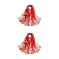 thumbnail image 2 of mmirethe Silk Scarf Soft And Comfortable Wrap For Everyday Wear Fashionable And Stylish red 2Set, 2 of 6