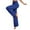 074 Blue, variant on up to 65% off Pants For Womens Elastic High Waist Trousers Straight Leg Slacks Wide Leg Pants Solid Color Trousers Pockets Slacks Stretch Pants Yoga Trousers Loose Exercise Slacks