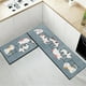 thumbnail image 4 of Alfombras de Cocina para el Piso, 40x60 + 40x120cm Conjunto de Alfombras de Piso de Agua Y Aceite Absorbentes para el Hogar, Fibra de Poliéster Antideslizante para la Lavandería de Cocina Y Alfombras, 4 of 6