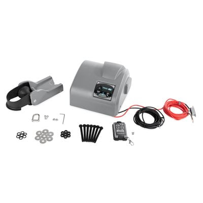 Camco Marine Anchor de Bateau Treuil 69004 TRAC Extérieur; Angler 30; Déploiement Automatique et Bouton-Poussoir; 13 Volts DC Électrique; Capacité Maximale de 30 Livres d'Ancrage; Sans Ancre