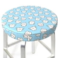 thumbnail image 3 of Haiem Cute Teeth Cushion Round Bar Chair Seat Cover Bar Chair Cushion Covers Elastic Washable Bar Chair Cover,Protects from Scratches and Stains-12 inch, 3 of 7