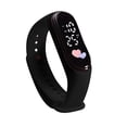 thumbnail image 5 of NovaStitch Heart Pattern Digital Display Silicone Wristband, Electronic Sports Watch for Women, Fashion ActivityWristband - Pink, 5 of 5