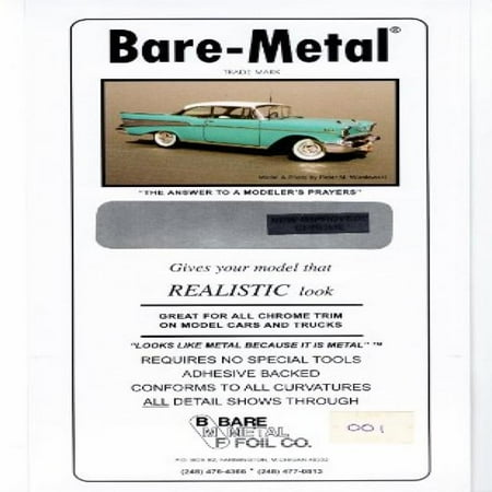 UPC 692617000001 product image for Chrome Bare-Metal Foil Model Car Truck Kit Adhesive | upcitemdb.com