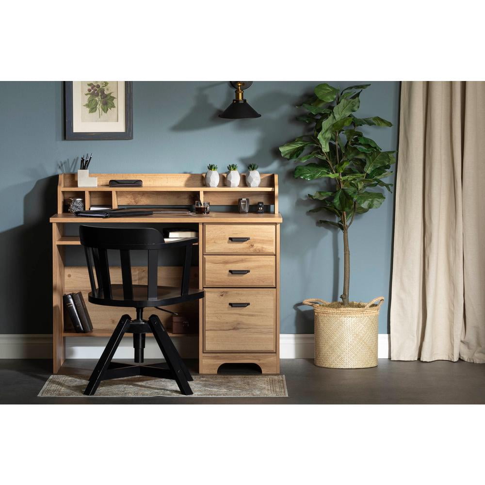 South Shore Versa, Traditional Desk, Medium Desk Brown