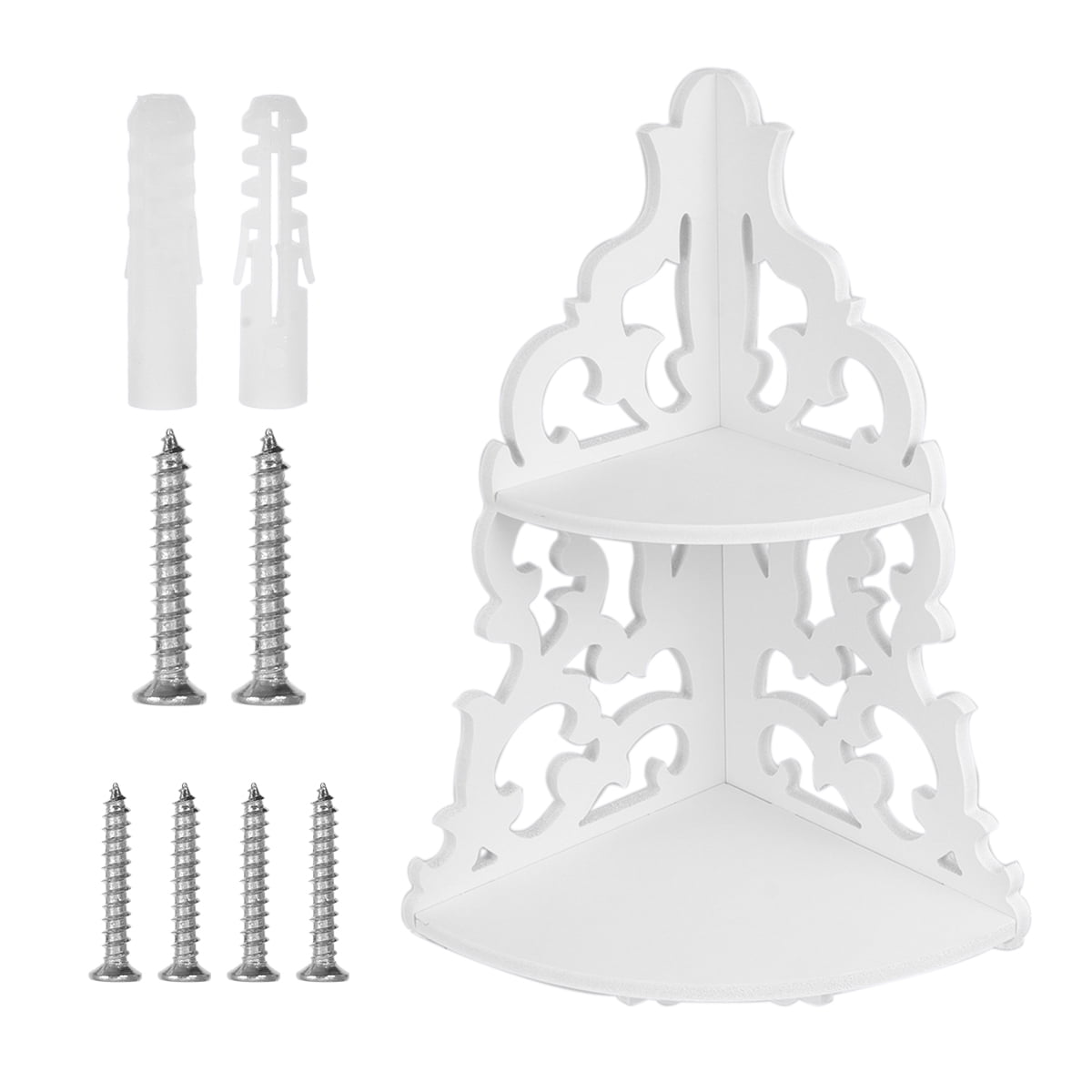 1Pc Wallmounted Triangle Shelf Bathroom Corner Storage Rack Corner