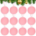 thumbnail image 2 of geerera Pink Furry Ornaments, 12-Pack Fluffy Pom Pom Ball Decor, 3 Inch Fuzzy Christmas Tree Decorations, for Home Decor, DIY Crafts and Holiday Party, 2 of 9