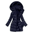 thumbnail image 1 of Veste d'Hiver à Manches Longues pour Femmes avec Fermeture Éclair Composite Manteau d'Extérieur Solide pour Automne et Temps Froid, 1 of 9