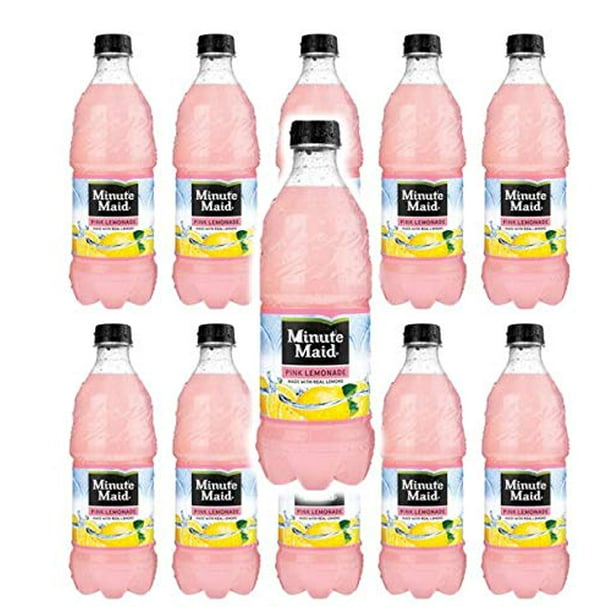Minute Maid Pink Lemonade 20oz bottles pack of 10 (total of 200 FL OZ