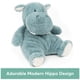 thumbnail image 2 of Peluche de peluche GUND Baby Oh So Snuggly Hippo Teal, 2 of 8