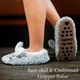 thumbnail image 3 of Pantuflas Cozylook Gris Conejito Antideslizantes para Adulto 9-10, 3 of 6