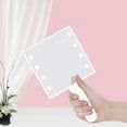 thumbnail image 3 of Makeup Mirror with LED Light Compact Cosmetic Mirror Portable Small Small for Salon Home White, 3 of 9