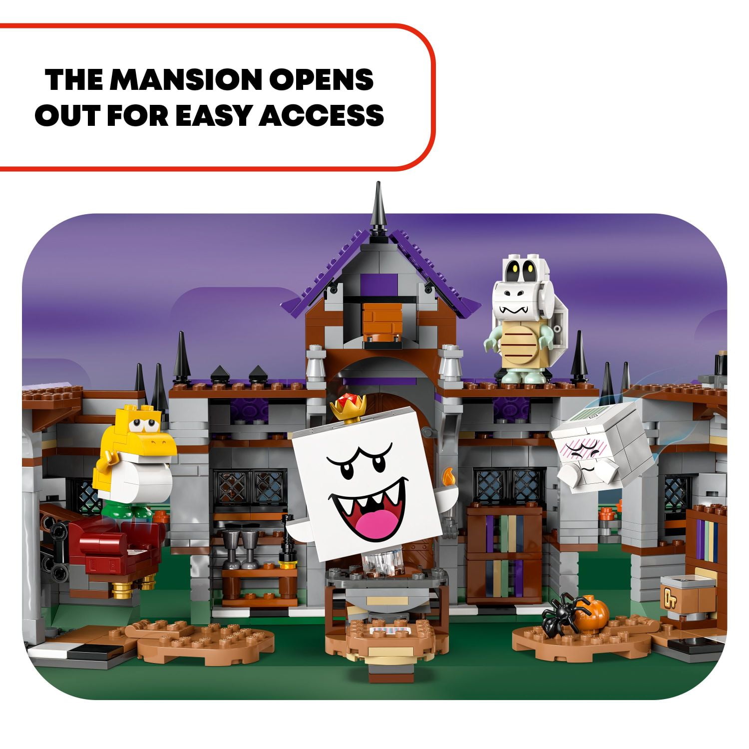 LEGO Super Mario King Boo s Haunted Mansion Halloween Gift for Kids Ages 8 and Up Mario Toy for Gamers 71436 Walmart