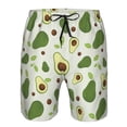 thumbnail image 4 of Naloa Green Avocado Men's Beach Shorts, Surfing shorts, Swim trunks, Quick Dry Swim Trunks for Surfing Beach Fun - XX-Large, 4 of 9
