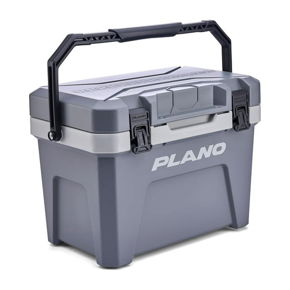 Plano Frost 14 Quart Heavy Duty Cooler w/ Built In Bottle Opener and Dry Basket, Storm Gray