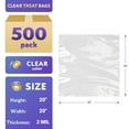 thumbnail image 2 of Poly Packing Bags, 2 mil Polyethylene, Clear Color, 500 count, 20 x 20 in with Open Top, 2 of 7
