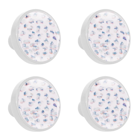4 Pcs Abstract Knobs for Kitchen Cabinet Cupboard Dresser Bookcase Drawer Pulls Handles Round Home Decor