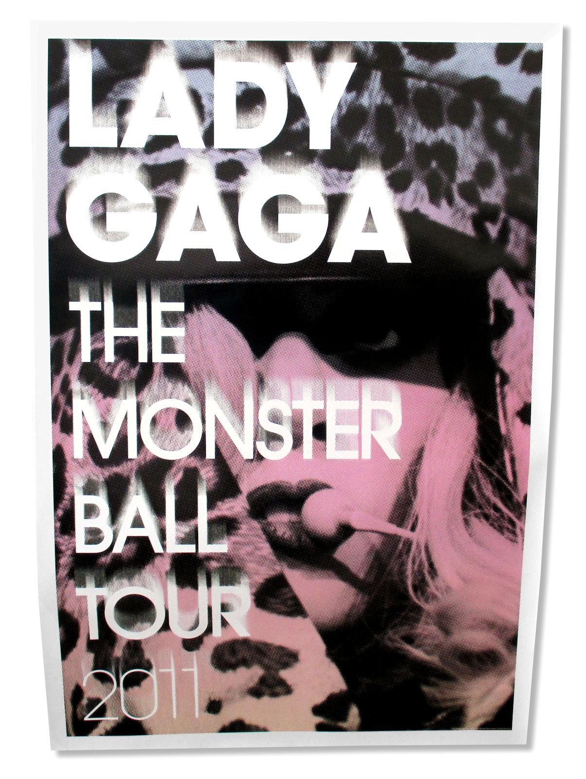 Lady Gaga Leopard Monster Ball Tour 2011 Glossy Wall Poster 26x38