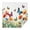 White Butterfly Flower, variant on Purple Butterfly Flower Butterfly Pattern Square Tablecloth,Waterproof Square Table Cover,Wipeable Spillproof Washable Table Cover for Home Kitchen Party Decor 42"X42"(107x107cm)