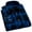 Blue A, variant on Mens Plaid Shirts Jackets Casual Shackets Button Down Long Sleeve Shirt Lightweight Lapel Jacket With Pockets (M, Navy)