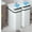 White - A x 2, variant on Touchless Bathroom Trash Can - 2.5 Gallon Smart Trash Can Sensor Motion - Skinny Trash Bin with Lid - Electric, Narrow, Plastic, Auto Open - Small Slim Automatic Garbage Can (Black)