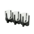 thumbnail image 6 of DecMode 3 Candle Black Wood Hurricane 3 Slot Candle Holder, 6 of 9