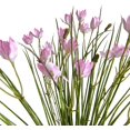thumbnail image 5 of 6pcs Artificial Silk Onion Orchid Plastic Flower Bouquet Realistic DIY Blooms Table Centerpiece for Home Kitchen Garden Wedding Party Decor… (Blue),Pink, 5 of 6