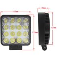 thumbnail image 5 of 2X 48 W, 6000 K, luces de trabajo LED, lámpara para tractor, SUV, camión, 4x4, 12 V, 24 V, 5 of 5