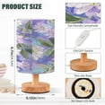 thumbnail image 3 of RMDQTR LED Push-Button Switch Warm-Tone Desk Lamp Plug-and-Play No Assembly Required Elegant Purple Daffodil Pattern, 3 of 7