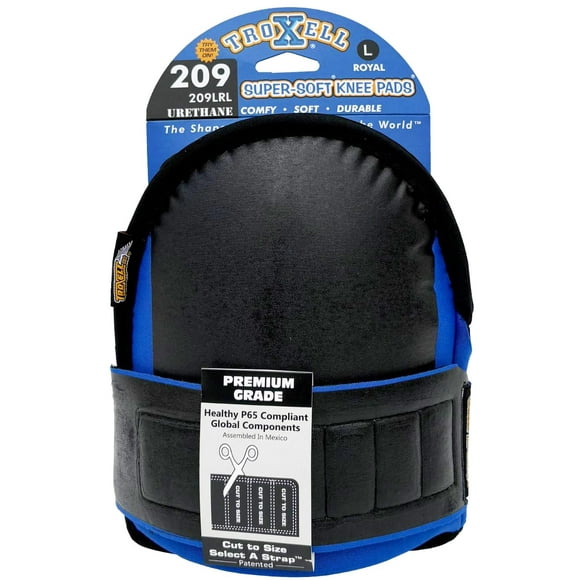 TROXELL USA - SuperSoft Royal Blue Kneepads (Large Size/Bagged in Pairs)