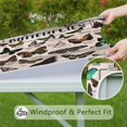 thumbnail image 6 of Butterfly Species Chart Square Fitted Tablecloth with Elastic Edge,Square Table Cover,Washable Elastic Table Cover for Home Kitchen Party Decor 36"x36", 6 of 6