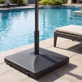 thumbnail image 2 of Costway Base de Parapluie Remplissable 90 Lb Robuste avec 2 Roues, Remplie d'Eau/sable, 2 of 10