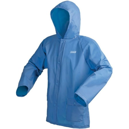 Coleman Adult EVA Rain Jacket, Hooded, Waterproof, Small/Medium, (Best Waterproof Work Jacket)