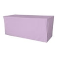 thumbnail image 1 of TCpop-fit-96x30x30-LilacP45 2.77 lbs Polyester Poplin Fitted Tablecloth, Lilac, 1 of 1