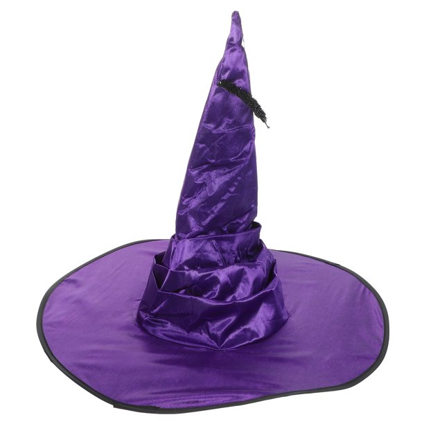 KAKOWELY Sombrero de bruja para cosplay, sombrero de bruja para Halloween, sombrero de bruja decorativo, sombrero de fiesta de brujas