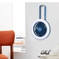 thumbnail image 6 of Mini Portable USB Rechargeable LED Night Light Foldable Carabiner Hanging Fan, 6 of 8