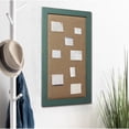 thumbnail image 4 of SOFE Linen Cork Bulletin Board Large, Turquoise Framed Cork Boards for Walls, Wood Pin Boards Vision Board, Photos Wall Organizer Display Board, Memo Board for Office Home Room Kitchen Decorative, 4 of 8