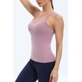 thumbnail image 5 of RUNNING GIRL Yoga Tank Tops for Women Built in Shelf Bra Strappy Back Activewear Workout Compression Tops, 5 of 7